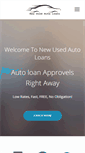 Mobile Screenshot of newusedautoloans.com